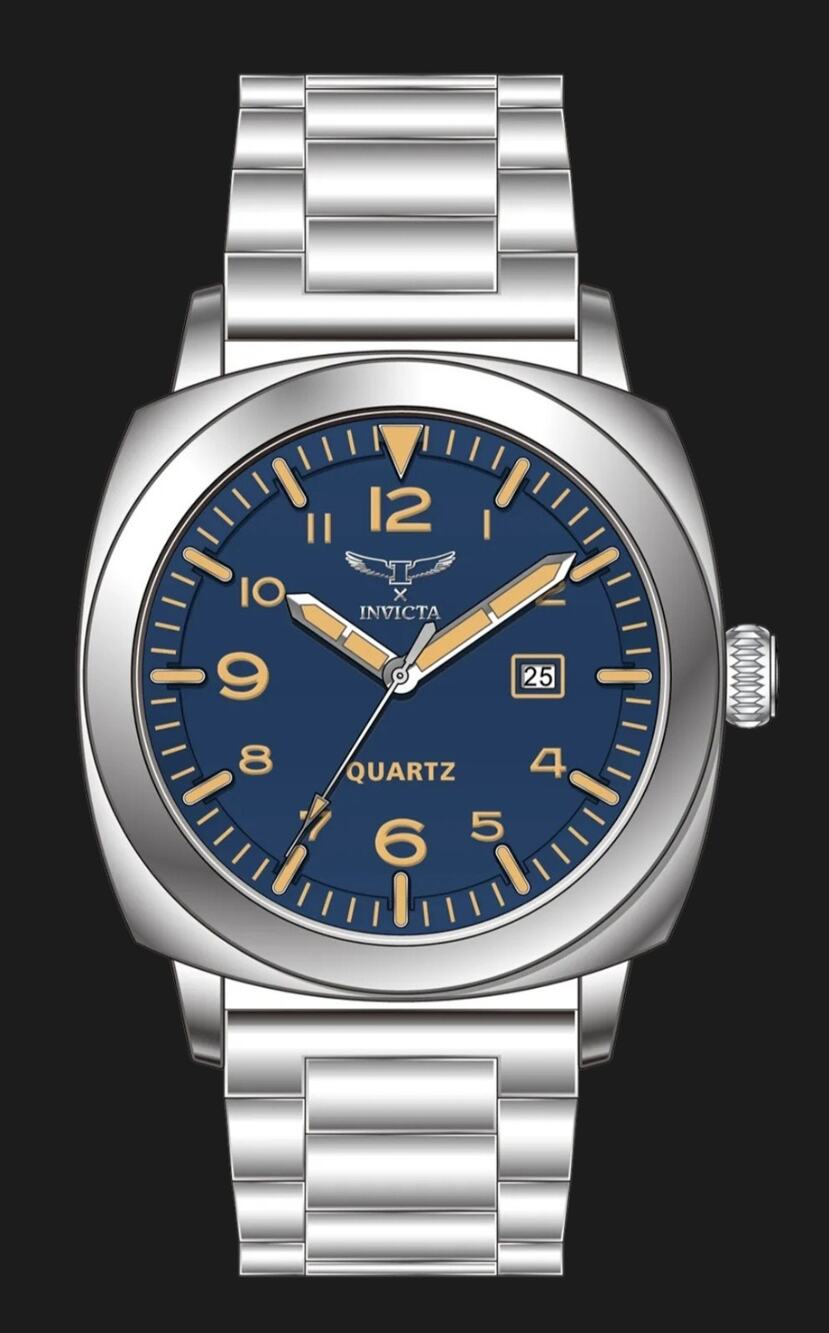 69631 - Invicta Specialty Men 44mm Metal Silver Blue dial MG68 Quartz